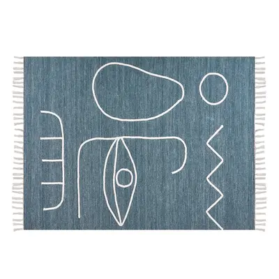 Outdoor Area Rug x cm Blue YAVU