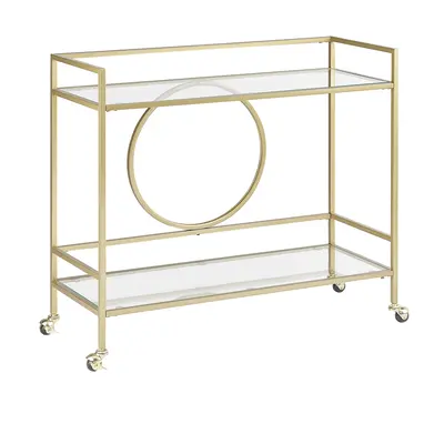 Kitchen Trolley KERRY Metal Gold