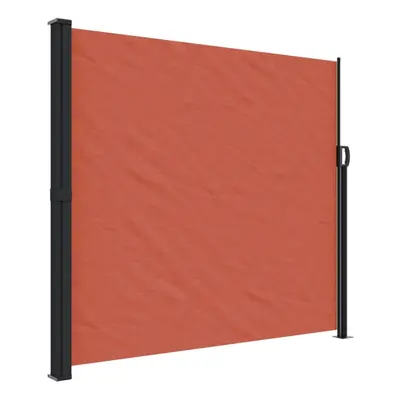 (terracotta, x cm) vidaXL Retractable Side Awning Outdoor Privacy Screen Balcony Sunshade Shelte