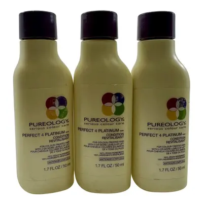 Pureology Perfect Platinum Conditioner Color Treated Hair 1.7 OZ Set of