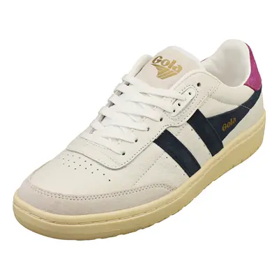 (4) Gola Falcon Womens Casual Trainers in White Navy