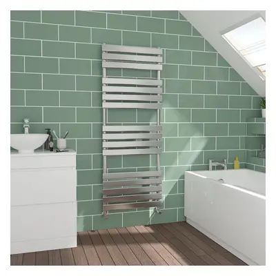 WarmeHaus Flat Panel Chrome Towel Radiator Bathroom Heated Towel Rail 1600x600mm