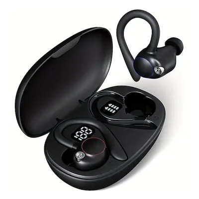 Wireless Earbuds 60hours Playback IPX7 Waterproof Earphones Over-Ear Stereo Bass Headset With Ea