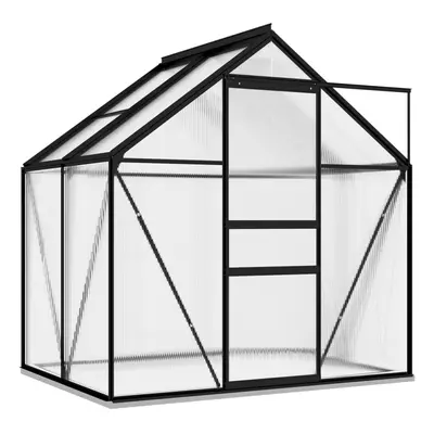 vidaXL Greenhouse Anthracite Aluminium Plant Grow Nursery House Protection