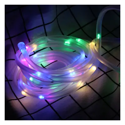 (Colourful Light) 39FT LED Solar String Rope Fairy Light Waterproof Xmas Wedding Party Decor Nig