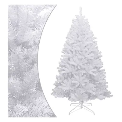 (white, cm) vidaXL Artificial Hinged Christmas Tree Christmas Decoration with Flocked Snow