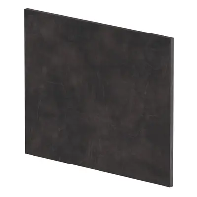 1700mm Edge/Power Shape Square End Bath Panel - Textured Matt Metallic Slate