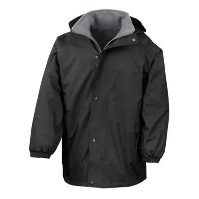 (L, Black/Grey) Result Unisex Adult StormDri Reversible Jacket