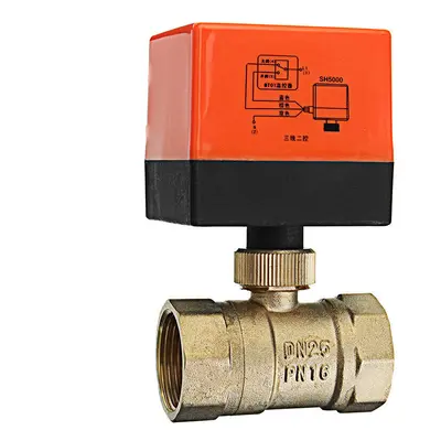 (3/4 inch) 1/2" 3/4" 1" 1-1/4" Motorized Electric Brass Ball Valves Wire AC 220V Full Port Valve