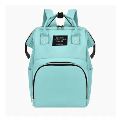 (Green) 36L Canvas Mother Baby Bag Multifunctional Diaper Bag Shoulder Bag Backpack Outdoor Camp