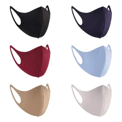 (Black/Navy/Wine Red/Khaki/Light Blue/Light Grey) Pcs Fashion Cloth Fabric Face Protection, Unis