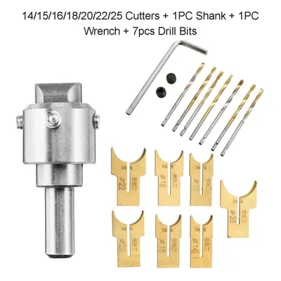 (16PC) 13/16/24Pcs Wooden Bead Maker Beads Drill Bit Milling Cutter Set Woodworking Tool Kit