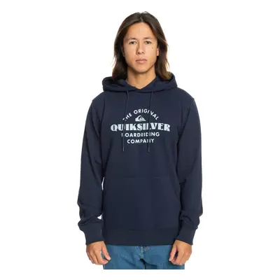 (S, Navy Blazer) Quiksilver Mens Tradesmith Hooded Sweatshirt Pullover Hoody Hoodie