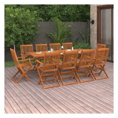 vidaXL Garden Dining Set Piece Outdoor Table and Chair Solid Wood Acacia