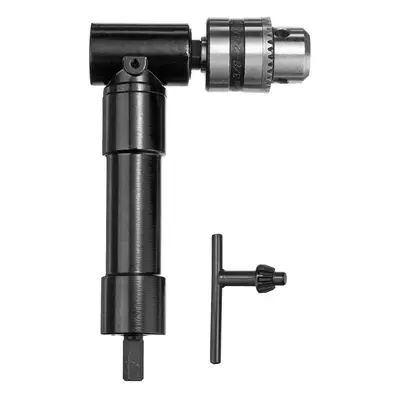 (Iron chuck) Right Angle Bend Extension Degree Cordless Drill Attachment Adapter Drill Adapter C