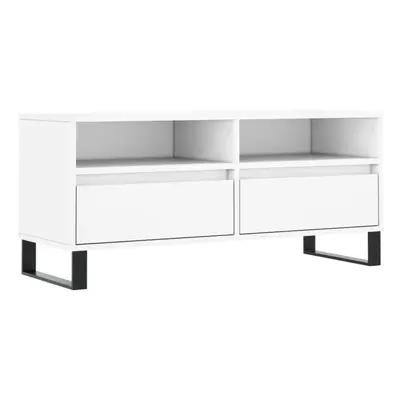 vidaXL TV Cabinet TV Unit Sideboard Media Unit TV Stand White Engineered Wood