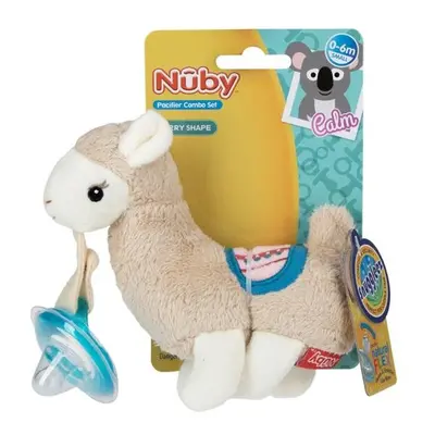 Nuby Natural Cherry Shape Nuby Plush Llama Pacifinder Baby Teether, Case of