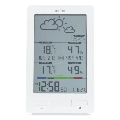 Acctim LCD Weather Station Clock - Temperature & Humidity Skyler