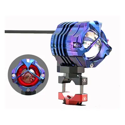 (Blue, 42mm) Spirit Beast LED 10W 9-70V 6000K 860LM SuperBright Light Motorcycle Anti-shock Head