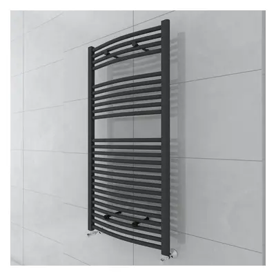 Fjord x 600mm Curved Grey Towel Radiator