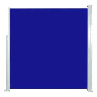 vidaXL Patio Retractable Side Awning 140x300 cm Blue Garden Privacy Screen