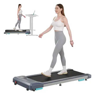 Dripex 2.5HP Under Desk Treadmill with Shock-absorbing Cushions, Remote Control and LED Display,