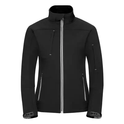 (XS, Black) Russell Womens/Ladies Bionic Soft Shell Jacket