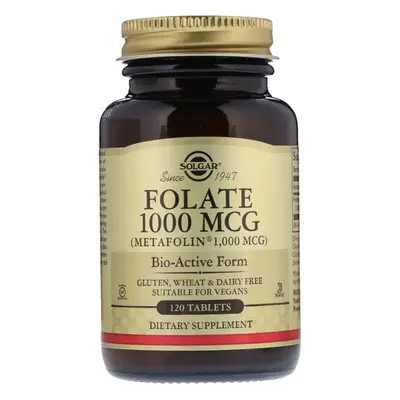 Solgar, Folate as Metafolin, 1,000 mcg, Tablets