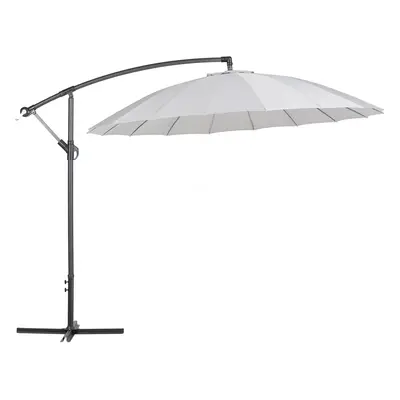 Cantilever Garden Parasol 2.68 m Light Grey CALABRIA II