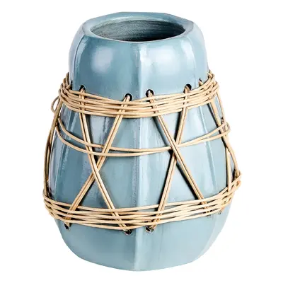 Decorative Vase KAMERING Ceramic cm Blue