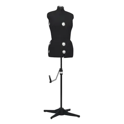 vidaXL Adjustable Dress Form Female Black Size Dressmaking Mannequin