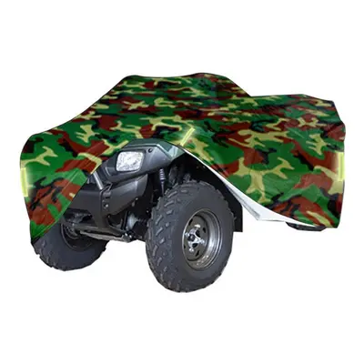 (L) Universal Heavy Duty ATV ATC Cover 190T Rain Waterproof Dustproof Anti-UV Ripstop Beach Camo