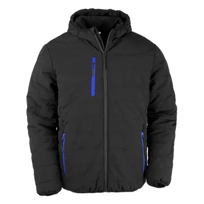 (L, Black/Royal Blue) Result Genuine Recycled Mens Compass Padded Winter Jacket