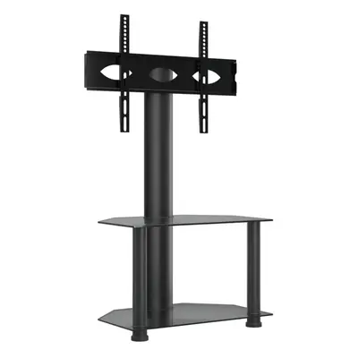 (black, 65.5 x x cm) vidaXL Corner TV Stand for Inch Universal Cantilever TV Floor Stand