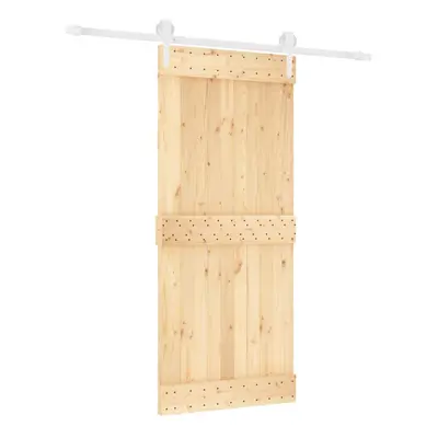 vidaXL Sliding Door with Hardware Set Interior Door Barn Door Solid Wood Pine