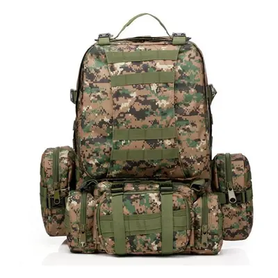 (Digital Jungle) 50L 600D Military Nylon Outdoor Sports Rucksack Backpack Camping Hiking Camoufl