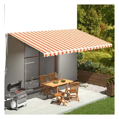 vidaXL Replacement Fabric for Awning Yellow and Orange 6x3.5 m Outdoor Canopy