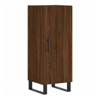 (brown oak) vidaXL Sideboard Storage Cabinet Side Cabinet Cupboard White Engineered Wood