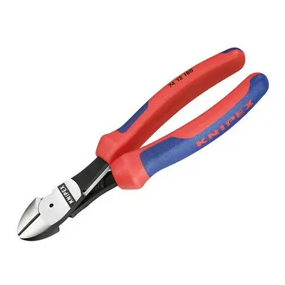 Knipex 12 SB High Leverage Diagonal Cutters Multi-Component Grip with Spring 180mm (7in)