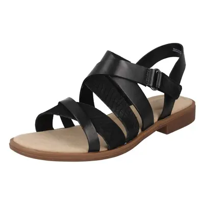 (Black, UK 5.5) Ladies Clarks Gladiator Sandals Declan Mix - D Fit