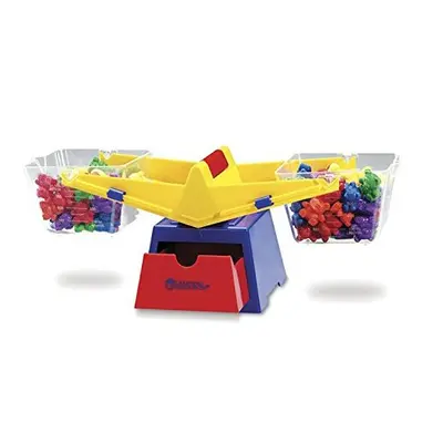 Explore volume and compare solids and liquids with this sturdy bucket balance, including weights