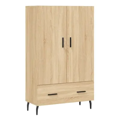 (sonoma oak) vidaXL Highboard Sideboard Cupboard Side Cabinet Grey Sonoma Engineered Wood