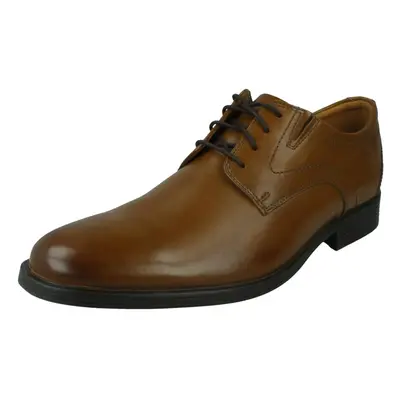 (Tan, UK 12) Mens Clarks Smart Formal Shoes Whiddon Plain