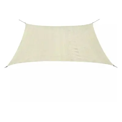 vidaXL Sunshade Sail HDPE Square 3.6x3.6m Cream Garden Patio Awning Canopy