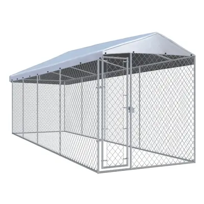 vidaXL Outdoor Dog Kennel 760x190x225 cm Roof Sturdy Durable House Garden Cage