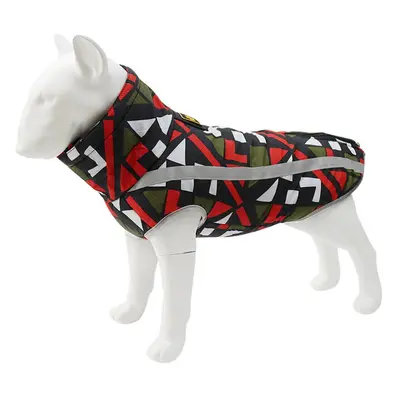 (Red 1, M) Windproof Warm Dog Clothes Reflective Design Close-fitting Design Upgrade Polyester+P