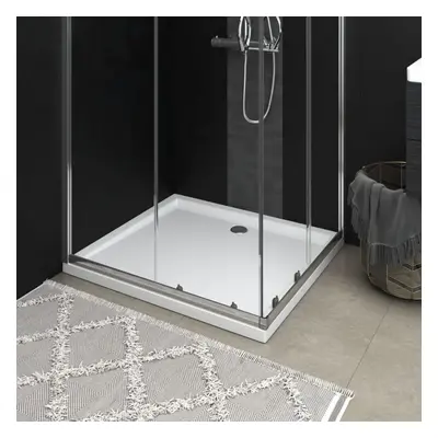 vidaXL Rectangular ABS Shower Base Tray White Bathroom Plumbing Shower Parts