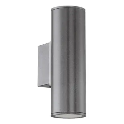 IP44 Outdoor Wall Light Anthracite Zinc Plated Steel x 3W GU10 Bulb