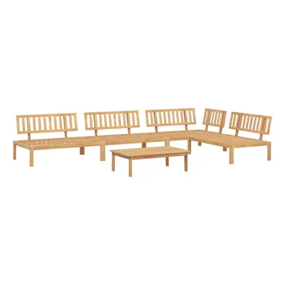 vidaXL Garden Pallet Sofa Set Piece Outdoor Pallet Sofa Solid Wood Acacia