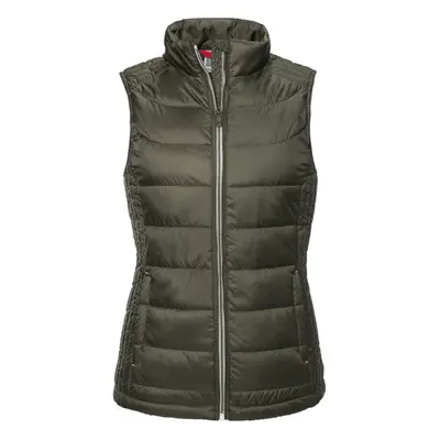 (12 UK, Dark Olive) Russell Womens/Ladies Nano Padded Body Warmer